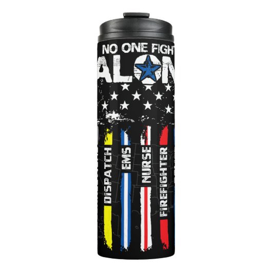 Thin Line First Responder Unity Thermosbecher (Vorderseite)