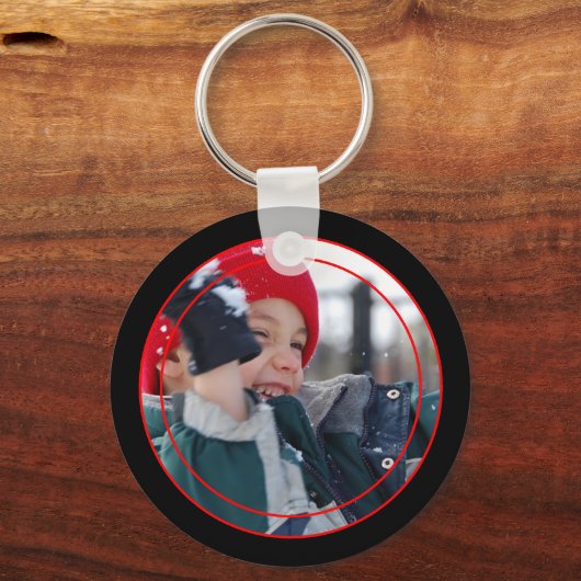 Thin Line Foto Schlüsselanhänger (Vorderseite)