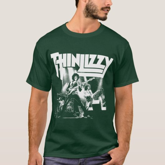 Thin Lizzy Blackriblend gift funny family T-Shirt (Vorderseite)