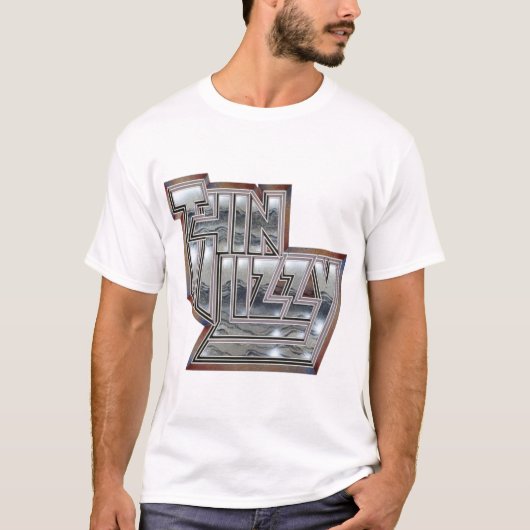 Thin Lizzy Phil Lynott Logo T-Shirt (Vorderseite)