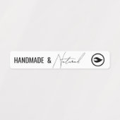 Thin Modern Jar Tamper-Proof Siegel Label Etiketten (Design 1)