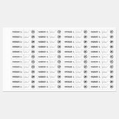 Thin Modern Jar Tamper-Proof Siegel Label Etiketten (Blatt)