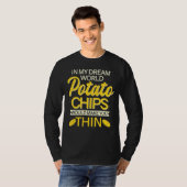 Thin Potato Chips Snack Lovers T-Shirt (Vorne ganz)