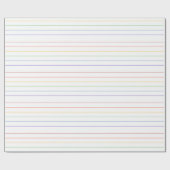 Thin Rainbow Stripes Geschenkpapier (Flach)