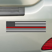 Thin Red Line American Flag Autoaufkleber (Auf Auto)