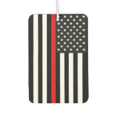 Thin Red Line American Flag Autolufterfrischer (Vorderseite)