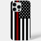 Thin Red Line American Flag Case-Mate iPhone Hülle (Rückseite)