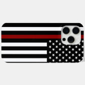 Thin Red Line American Flag Case-Mate iPhone Hülle (Rückseite (Horizontal))