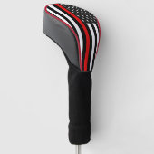 Thin Red Line American Flag Golf Headcover (angewinkelt)