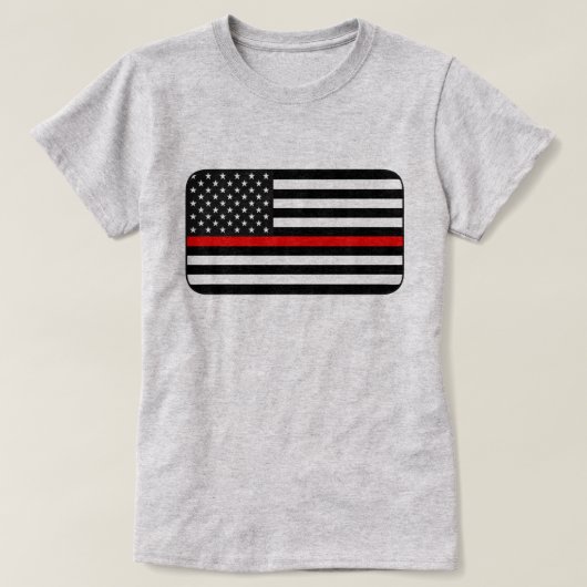 Thin Red Line American Flag T-Shirt (Design vorne)