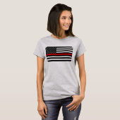 Thin Red Line American Flag T-Shirt (Vorne ganz)