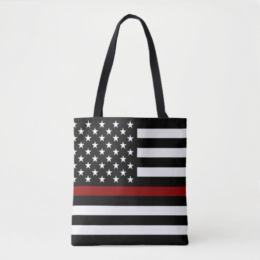 Thin Red Line American Flag Tasche (Vorderseite)