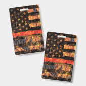 Thin Red Line and Flames Ausweis (Vorder- & Rückseite)