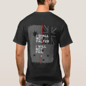 Thin Red Line (Aussie Flag) T-Shirt (Rückseite)