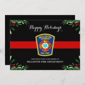 Thin Red Line Feuerwehr Weihnachten (Vorne/Hinten)