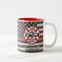 Thin Red Line, Firefighter Coffee Tasse, Fireman