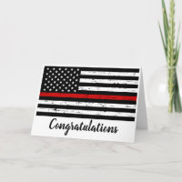 Thin Red Line Firefighter Fire Academy Abschluss