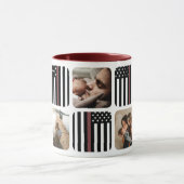 Thin Red Line Firefighter Foto Kaffee Tasse (Zentrum)