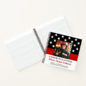 Thin Red Line Firefighter Retirement Foto Guest Notizblock (Innenseite)