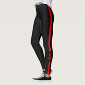 Thin Red Line Fireman Ehefrau Leggings (Links)