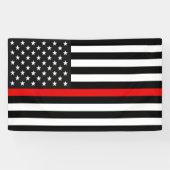 Thin Red Line Flag des US-Banners Banner (Horizontal)