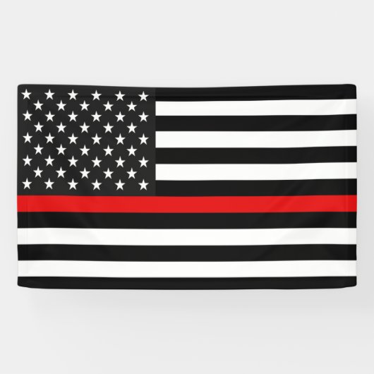 Thin Red Line Flag des US-Banners Banner (Horizontal)