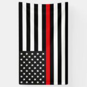 Thin Red Line Flag des US-Banners Banner (Vertikal)