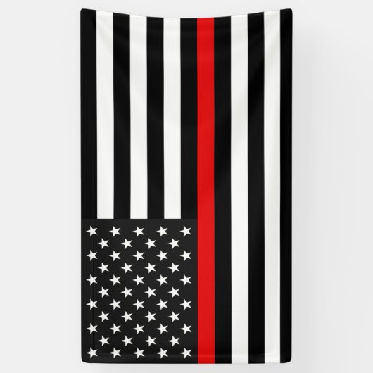 Thin Red Line Flag des US-Banners Banner (Vertikal)
