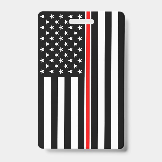 Thin Red Line Flag: Feuerwehrheldengedächtnis Ausweis (Vorderseite)