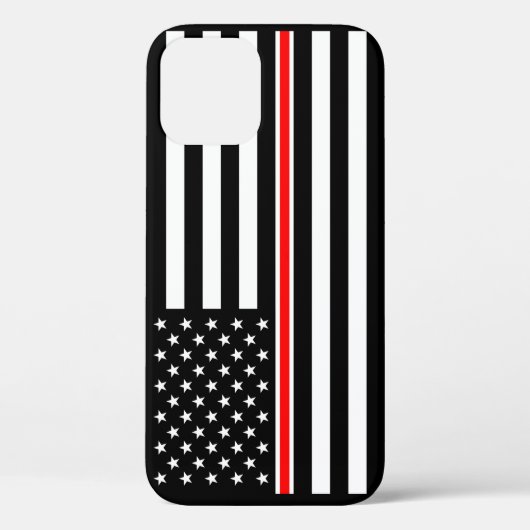 Thin Red Line Flag: Feuerwehrheldengedächtnis Case-Mate iPhone Hülle (Rückseite)