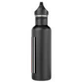 Thin Red Line Flag: Feuerwehrheldengedächtnis Edelstahlflasche (Rechts)