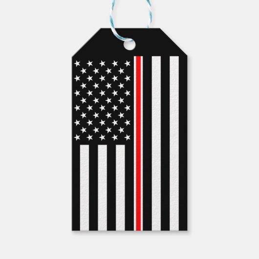 Thin Red Line Flag: Feuerwehrheldengedächtnis Geschenkanhänger (Vorderseite)