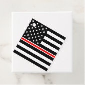 Thin Red Line Flag: Feuerwehrheldengedächtnis Geschenkanhänger (Beispiel)