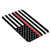 Thin Red Line Flag: Feuerwehrheldengedächtnis Magnet (Rechte Seite)