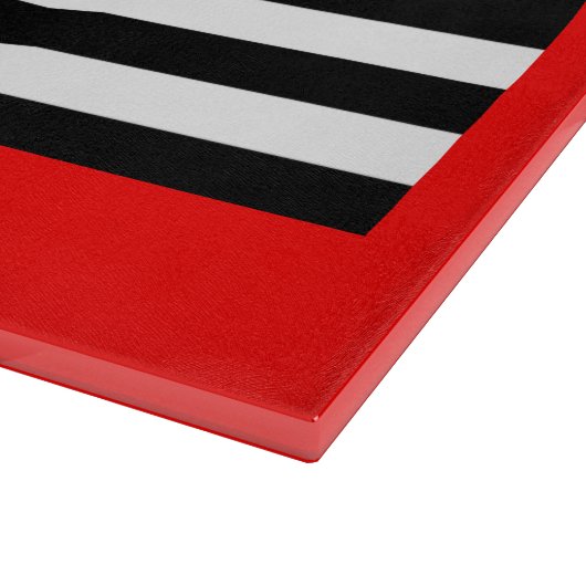 Thin Red Line Flag: Feuerwehrheldengedächtnis Schneidebrett (Ecke)