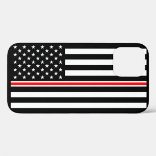 Thin Red Line Flag: Feuerwehrmann Heldengedenkfeie Case-Mate iPhone Hülle