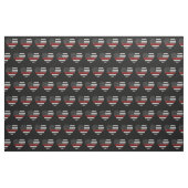 Thin Red Line Flag Herz Stoff (Yard (91,4 cm))