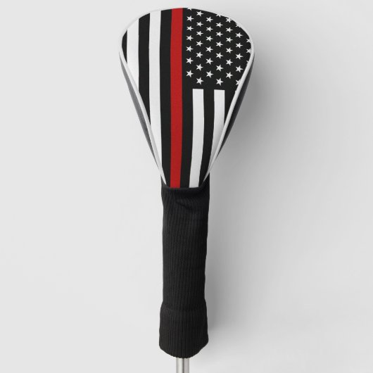 Thin Red Line-Flagge Golf Headcover (Vorderseite)