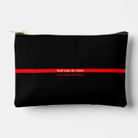 Thin Red Line Grafik mit Text auf einem