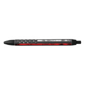 Thin Red Line Grunge Flag Firefighter Pen Kugelschreiber (Vorderseite)