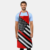 Thin Red Line Grungy Schürze (Getragen)