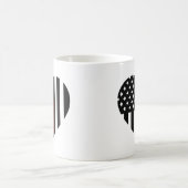 Thin Red Line Heart geformt American Flag Kaffeetasse (Mittel)