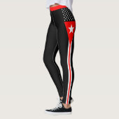 Thin Red Line Leggings, Amerika, Fireman Flag Leggings (Links)
