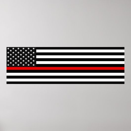 Thin Red Line Poster (Vorne)