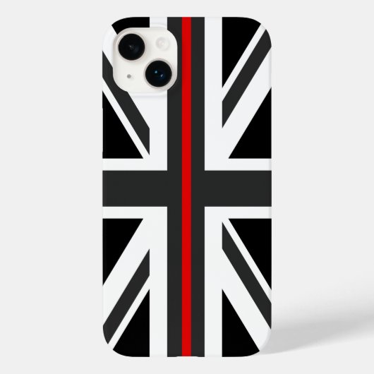 Thin Red Line UK Flag Case-Mate iPhone Hülle (Rückseite)