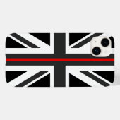 Thin Red Line UK Flag Case-Mate iPhone Hülle (Rückseite (Horizontal))