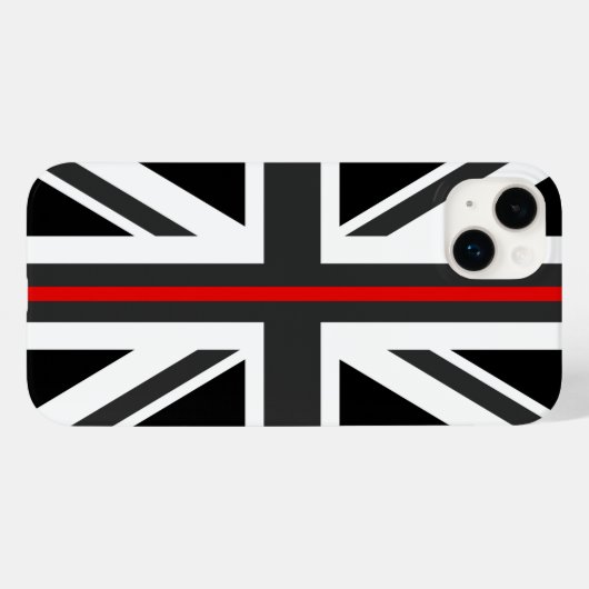 Thin Red Line UK Flag Case-Mate iPhone Hülle (Rückseite (Horizontal))