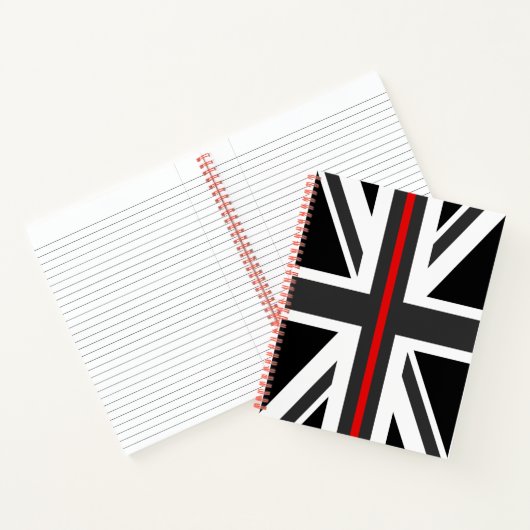 Thin Red Line UK Flag Notizblock (Innenseite)