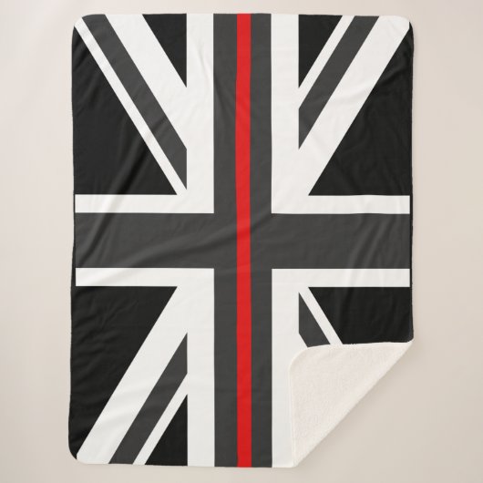Thin Red Line UK Flag Sherpadecke (Vorderseite)