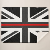 Thin Red Line UK Flag Sherpadecke (Vorderseite (Horizontal))